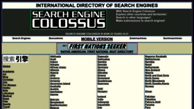 What Searchenginecolossus.com website looks like in 2024 