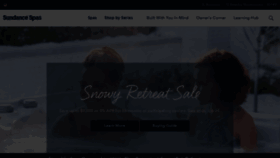 What Sundancespas.com website looks like in 2024 