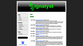 What Signalyst.com website looks like in 2024 