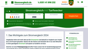 What Stromvergleich.de website looks like in 2024 