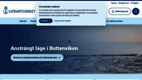 What Sjofartsverket.se website looks like in 2024 