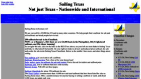 What Sailingtexas.com website looks like in 2024 