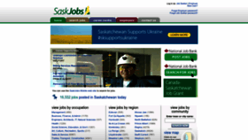 What Saskjobs.ca website looked like in 2024 (2 years ago)