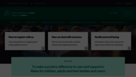 What Socialcare.wales website looks like in 2024 
