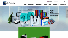What Slcypackaging.com website looks like in 2024 