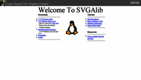 What Svgalib.org website looks like in 2024 