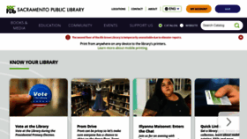 What Saclibrary.org website looks like in 2024 