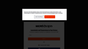 What Secretescapes.de website looks like in 2024 