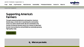 What Syngentacropprotection.com website looks like in 2024 