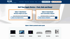What Sellyourmac.com website looks like in 2024 
