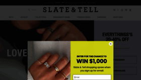What Slateandtell.com website looks like in 2024 
