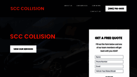 What Stevescustomcolorcollision.com website looks like in 2024 