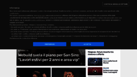 What Sportmediaset.it website looked like in 2024 (1 year ago)