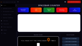 What Spacebarcounter.org website looks like in 2024 