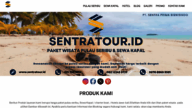What Sentratour.id website looks like in 2024 