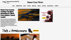What Santacruznews.us website looks like in 2024 