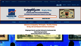 What Scripophily.com website looks like in 2024 