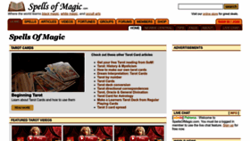 What Spellsofmagic.com website looks like in 2024 