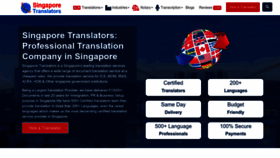 What Singaporetranslators.com website looks like in 2024 