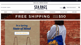 What Seabags.com website looks like in 2024 