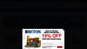 What Seton.com website looks like in 2024 
