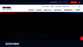 What Schreder.com website looks like in 2024 
