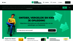 What Studiekeuze123.nl website looks like in 2024 