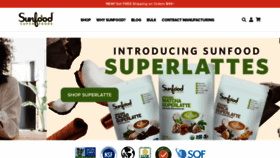 What Sunfood.com website looks like in 2024 