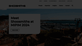 What Shoosmiths.com website looks like in 2024 