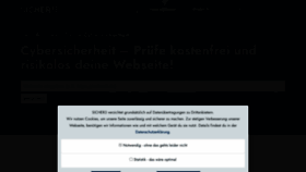 What Sicher3.de website looks like in 2024 