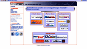 What Sesamath.net website looks like in 2024 