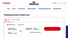 What Stenaline.pl website looks like in 2024 