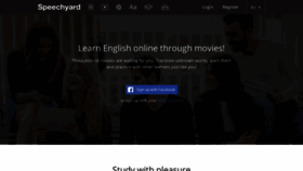 What Speechyard.com website looks like in 2024 