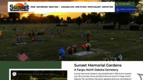 What Sunsetmemorialfargo.com website looks like in 2024 