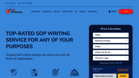 What Sopwriting.org website looks like in 2024 