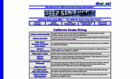 What Scubadiversnetwork.com website looks like in 2024 