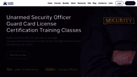 What Securityguardlicensetn.com website looks like in 2024 