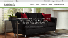 What Simplicitysofas.com website looks like in 2024 