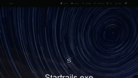 What Startrails.de website looks like in 2024 