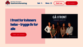 What Sanitetskvinnene.no website looks like in 2024 