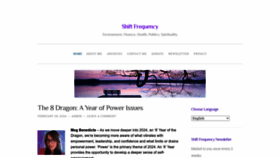 What Shiftfrequency.com website looks like in 2024 