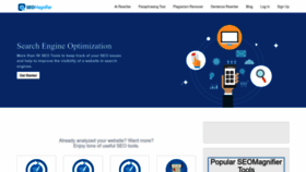 What Seomagnifier.com website looked like in 2024 (1 year ago)