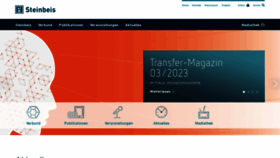 What Steinbeis.de website looked like in 2024 (1 year ago)