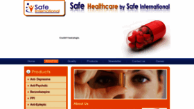 What Safe-international.com website looks like in 2024 