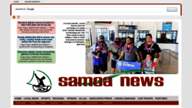 What Samoanews.com website looks like in 2024 