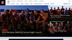 What Sanfl.com.au website looks like in 2024 