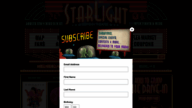 What Starlightdrivein.com website looks like in 2024 