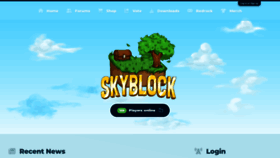 What Skyblock.net website looks like in 2024 