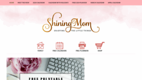 What Shiningmom.com website looks like in 2024 