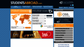 What Studentsabroad.com website looks like in 2024 